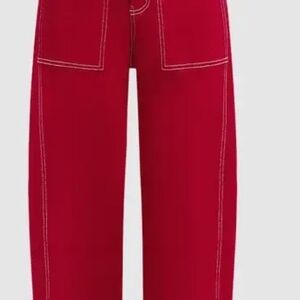 Stylish Red Women's Jeans